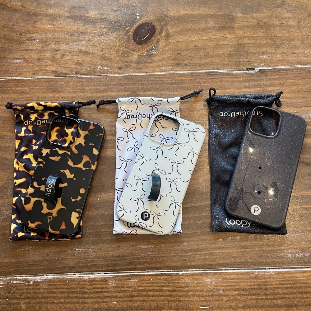 Loopy Case - iPhone 12/13 Pro Max Tortoise, Bows, Sparkle